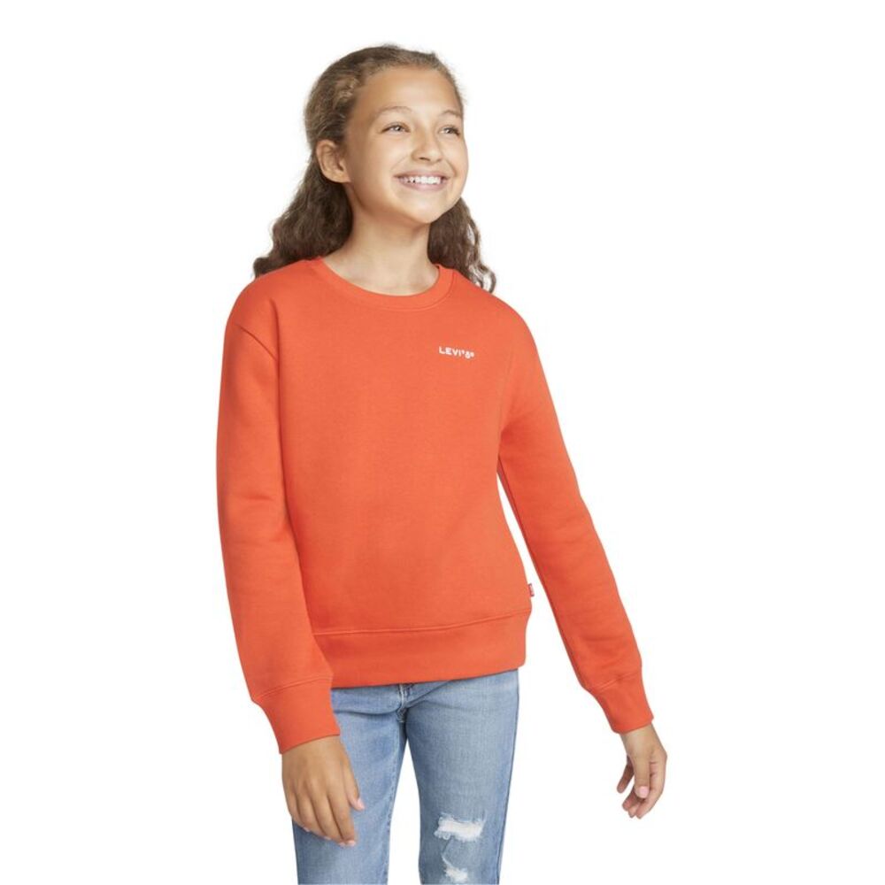 Levis Big Girls Logo Crew Neck Sweatshirt